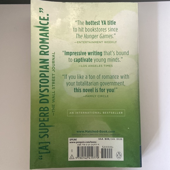 Matched Novel by Ally Condie - Picture 2 of 2